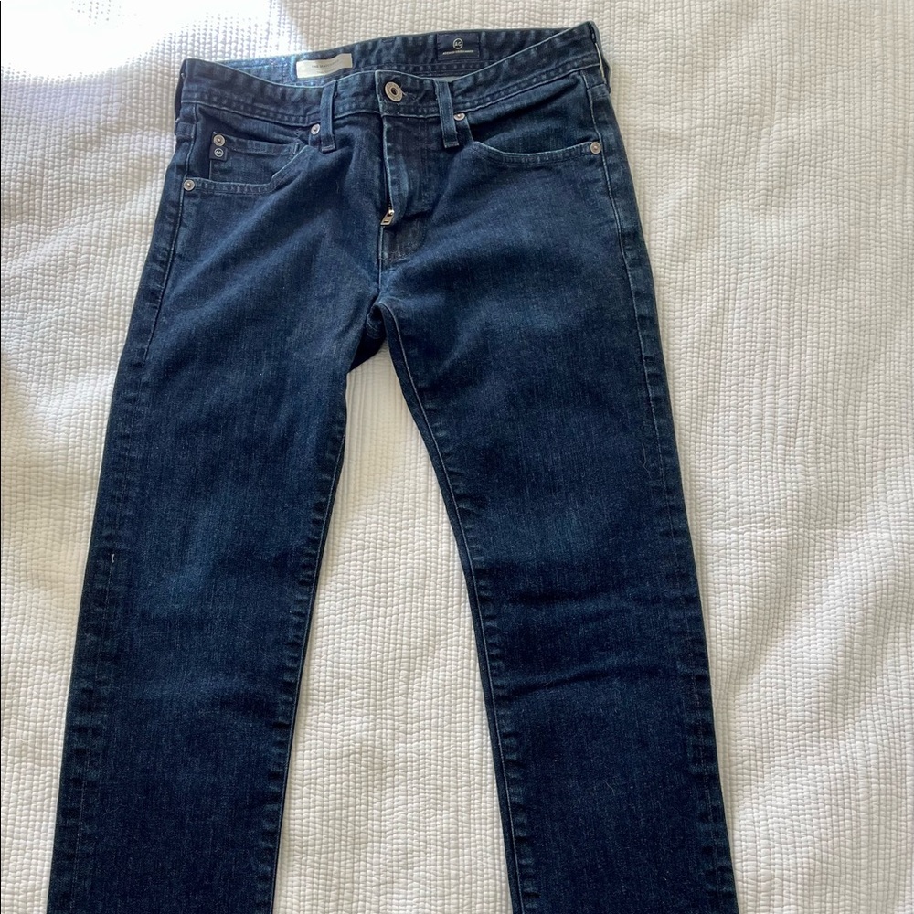 Men’s AG Denim Jeans Dark Wash The Matchbox Slim Straight